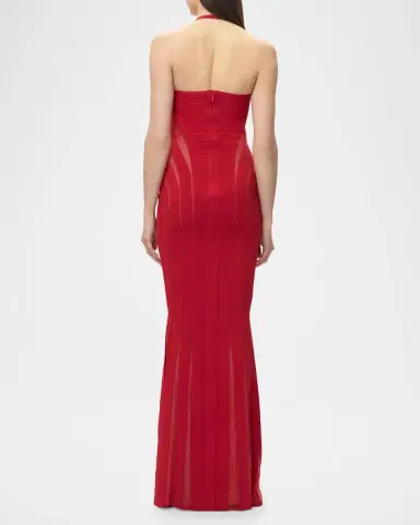 Hervé Léger The Katie Halter Bandage Gown | Thumbnail 3 Hervé Léger The Katie Halter Bandage Gown | Thumbnail 3