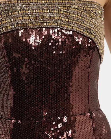 Rebecca Vallance Glimmer Strapless Sequin Column Gown | Thumbnail 6 Rebecca Vallance Glimmer Strapless Sequin Column Gown | Thumbnail 6