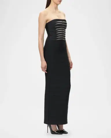 Hervé Léger The Metallic Strapless Bandage Gown | Thumbnail 6 Hervé Léger The Metallic Strapless Bandage Gown | Thumbnail 6