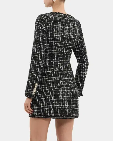 Rebecca Vallance Meringue Double-Breasted Tweed Blazer Mini Dress | Thumbnail 2 Rebecca Vallance Meringue Double-Breasted Tweed Blazer Mini Dress | Thumbnail 2