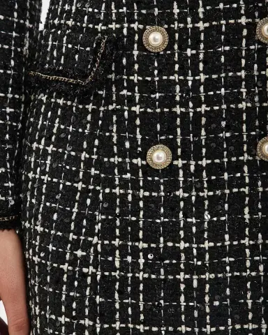 Rebecca Vallance Meringue Double-Breasted Tweed Blazer Mini Dress | Thumbnail 4 Rebecca Vallance Meringue Double-Breasted Tweed Blazer Mini Dress | Thumbnail 4