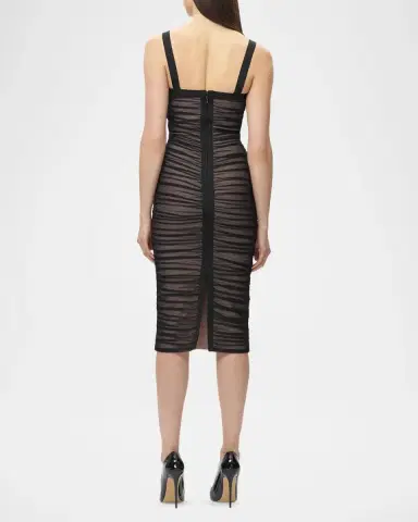 Hervé Léger The Gloria Ruched Midi Dress | Thumbnail 3 Hervé Léger The Gloria Ruched Midi Dress | Thumbnail 3