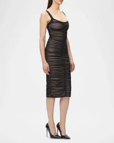 Hervé Léger The Gloria Ruched Midi Dress | Thumbnail 6 Hervé Léger The Gloria Ruched Midi Dress | Thumbnail 6