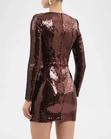 Rebecca Vallance Glimmer Diamante-Embellished Sequin Mini Dress | Thumbnail 3 Rebecca Vallance Glimmer Diamante-Embellished Sequin Mini Dress | Thumbnail 3