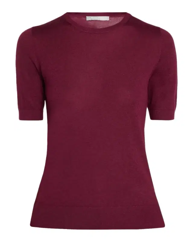 Superfine Cashmere Short-Sleeve Sweater Superfine Cashmere Short-Sleeve Sweater