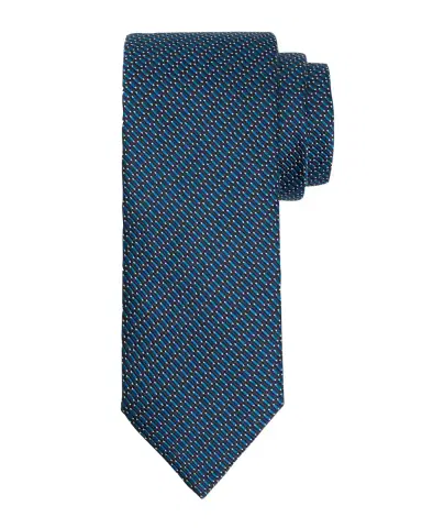 Brioni Men's Silk and Cotton Micro Jacquard Tie | Thumbnail 2 Brioni Men's Silk and Cotton Micro Jacquard Tie | Thumbnail 2