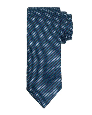 Brioni Men's Silk and Cotton Micro Jacquard Tie | Thumbnail 1 Brioni Men's Silk and Cotton Micro Jacquard Tie | Thumbnail 1