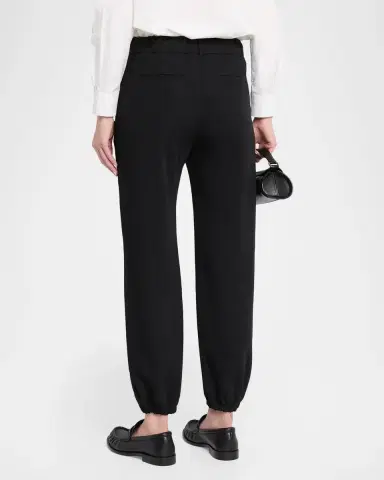 Burberry Lidian Wool Straight-Leg Crop Jogger Pants | Thumbnail 3 Burberry Lidian Wool Straight-Leg Crop Jogger Pants | Thumbnail 3