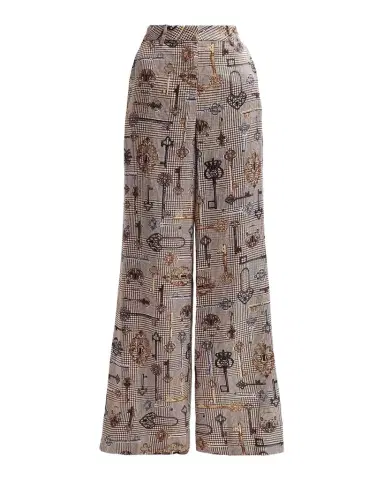 L'Agence Pilar Houndstooth Key Wide-Leg Pants | Thumbnail 1 L'Agence Pilar Houndstooth Key Wide-Leg Pants | Thumbnail 1