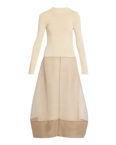 Simkhai Maril Mixed Media Bubble Midi Dress | Thumbnail 1 Simkhai Maril Mixed Media Bubble Midi Dress | Thumbnail 1