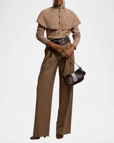 Ralph Lauren Collection Cashmere Donegal Cape Cardigan Sweater | Thumbnail 2 Ralph Lauren Collection Cashmere Donegal Cape Cardigan Sweater | Thumbnail 2