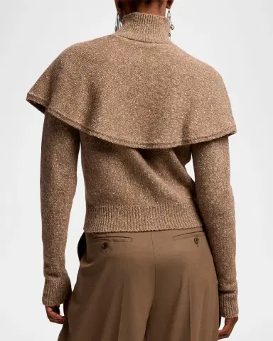 Ralph Lauren Collection Cashmere Donegal Cape Cardigan Sweater | Thumbnail 3 Ralph Lauren Collection Cashmere Donegal Cape Cardigan Sweater | Thumbnail 3