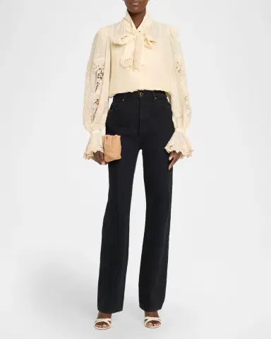 Kobi Halperin Valerie Embroidered Cotton-Silk Voile Blouse | Thumbnail 2 Kobi Halperin Valerie Embroidered Cotton-Silk Voile Blouse | Thumbnail 2
