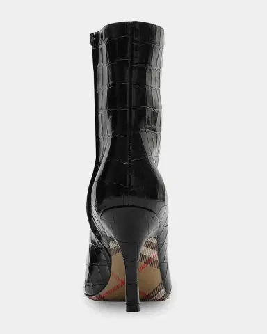 Burberry Dame 90MM Crocodile-Embossed-Leather Ankle Boots | Thumbnail 2 Burberry Dame 90MM Crocodile-Embossed-Leather Ankle Boots | Thumbnail 2