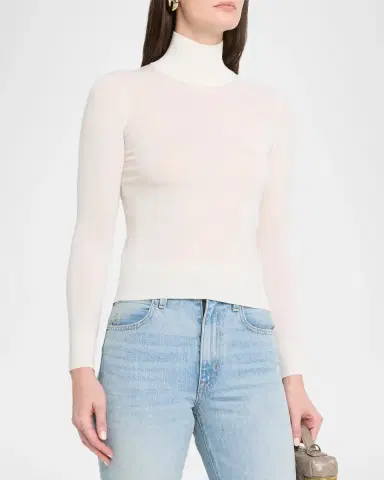 Nili Lotan Larkin Merino Wool Turtleneck Sweater | Thumbnail 4 Nili Lotan Larkin Merino Wool Turtleneck Sweater | Thumbnail 4