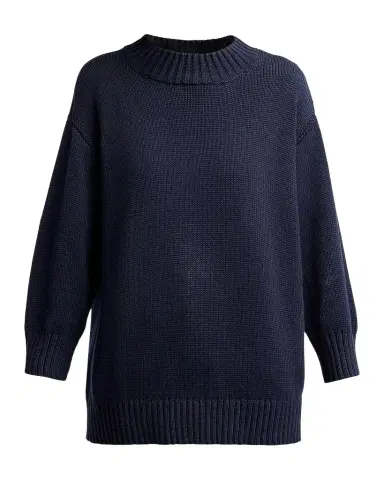 L'Agence Loden Cotton Crewneck Sweater | Thumbnail 1 L'Agence Loden Cotton Crewneck Sweater | Thumbnail 1