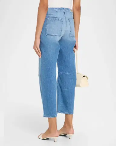 Le Jean Utility Barrel-Leg Crop Jeans | Thumbnail 3 Le Jean Utility Barrel-Leg Crop Jeans | Thumbnail 3