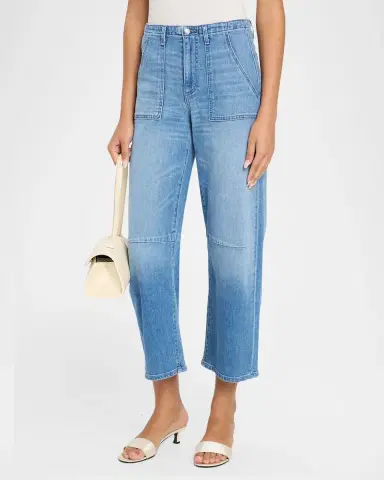 Le Jean Utility Barrel-Leg Crop Jeans | Thumbnail 4 Le Jean Utility Barrel-Leg Crop Jeans | Thumbnail 4