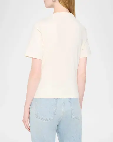 Le Jean Willow Cotton-Blend Draped T-Shirt | Thumbnail 3 Le Jean Willow Cotton-Blend Draped T-Shirt | Thumbnail 3