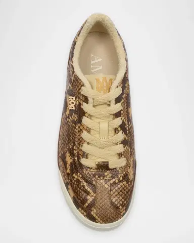 AMIRI Python-Embossed Leather Low-Top Sneakers | Thumbnail 4 AMIRI Python-Embossed Leather Low-Top Sneakers | Thumbnail 4