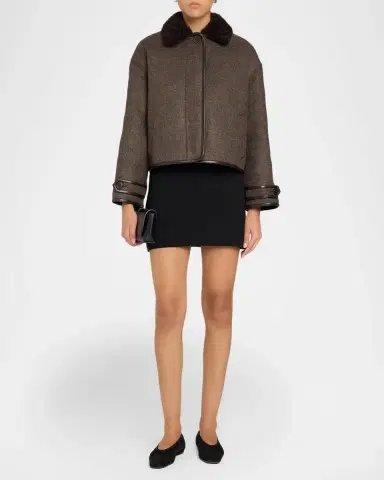 Simkhai Orien Contrast-Collar Jacket | Thumbnail 2 Simkhai Orien Contrast-Collar Jacket | Thumbnail 2