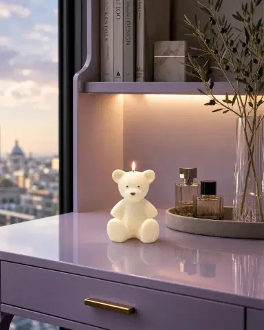 Davie Ocho Candle Co. Bedford Bear Wax Candle | Thumbnail 4 Davie Ocho Candle Co. Bedford Bear Wax Candle | Thumbnail 4