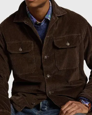 Polo Ralph Lauren Men's Classic Fit Corduroy Utility Shirt | Thumbnail 5 Polo Ralph Lauren Men's Classic Fit Corduroy Utility Shirt | Thumbnail 5