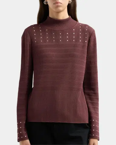 Misook Sequin Mock Turtleneck Top | Thumbnail 5 Misook Sequin Mock Turtleneck Top | Thumbnail 5