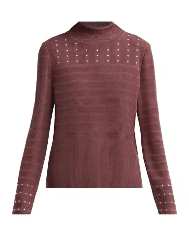 Misook Sequin Mock Turtleneck Top | Thumbnail 1 Misook Sequin Mock Turtleneck Top | Thumbnail 1