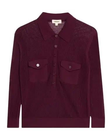 L'Agence Carine Pointelle-Knit Sweater | Thumbnail 1 L'Agence Carine Pointelle-Knit Sweater | Thumbnail 1