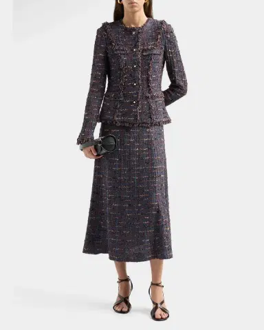 Misook Frayed Tweed Jacket | Thumbnail 2 Misook Frayed Tweed Jacket | Thumbnail 2