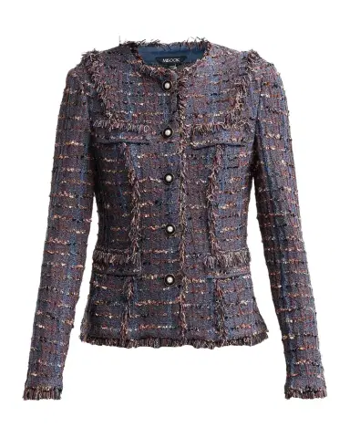 Misook Frayed Tweed Jacket | Thumbnail 1 Misook Frayed Tweed Jacket | Thumbnail 1