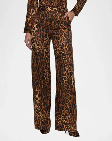 L'Agence Livvy Leopard-Print Pants | Thumbnail 4 L'Agence Livvy Leopard-Print Pants | Thumbnail 4