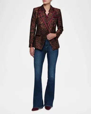 L'Agence Kyomi Leopard-Print Blazer | Thumbnail 2 L'Agence Kyomi Leopard-Print Blazer | Thumbnail 2