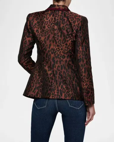 L'Agence Kyomi Leopard-Print Blazer | Thumbnail 3 L'Agence Kyomi Leopard-Print Blazer | Thumbnail 3