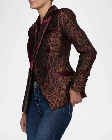 L'Agence Kyomi Leopard-Print Blazer | Thumbnail 5 L'Agence Kyomi Leopard-Print Blazer | Thumbnail 5