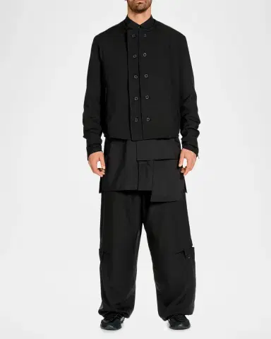 Adidas Y-3 x Yohji Yamamoto Double-Breasted Jacket | Thumbnail 2 Adidas Y-3 x Yohji Yamamoto Double-Breasted Jacket | Thumbnail 2
