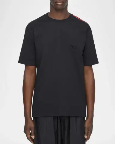 Adidas Men's Striped Cotton T-Shirt | Thumbnail 3 Adidas Men's Striped Cotton T-Shirt | Thumbnail 3