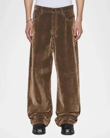 Ksubi Maxx Flocked Cotton Corduroy Wide-Leg Jeans | Thumbnail 3 Ksubi Maxx Flocked Cotton Corduroy Wide-Leg Jeans | Thumbnail 3