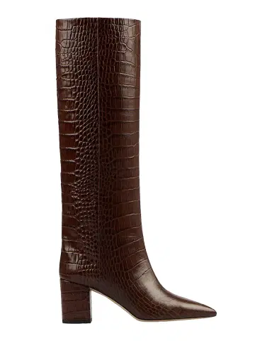Paris Texas Anja Croco Block-Heel Knee Boots | Thumbnail 2 Paris Texas Anja Croco Block-Heel Knee Boots | Thumbnail 2
