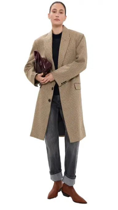 Tibi Menswear Tech Twill Tailored Midi Coat | Thumbnail 1 Tibi Menswear Tech Twill Tailored Midi Coat | Thumbnail 1