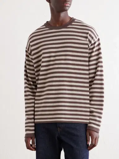FrizmWORKS Striped Cotton-Blend T-Shirt - Men | Thumbnail 3 FrizmWORKS Striped Cotton-Blend T-Shirt - Men | Thumbnail 3