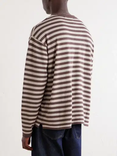 FrizmWORKS Striped Cotton-Blend T-Shirt - Men | Thumbnail 4 FrizmWORKS Striped Cotton-Blend T-Shirt - Men | Thumbnail 4