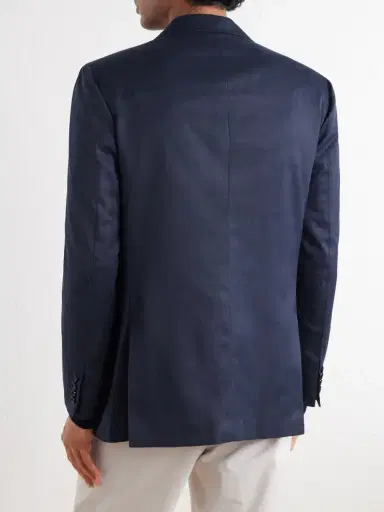 Kiton Double-Breasted Cotton-Twill Blazer - Men | Thumbnail 4 Kiton Double-Breasted Cotton-Twill Blazer - Men | Thumbnail 4