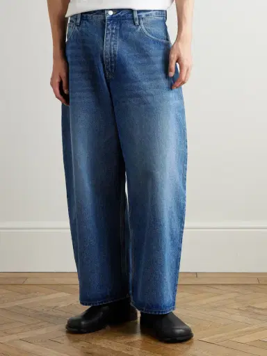 Studio Nicholson Paolo Barrel-Leg Jeans - Men | Thumbnail 3 Studio Nicholson Paolo Barrel-Leg Jeans - Men | Thumbnail 3