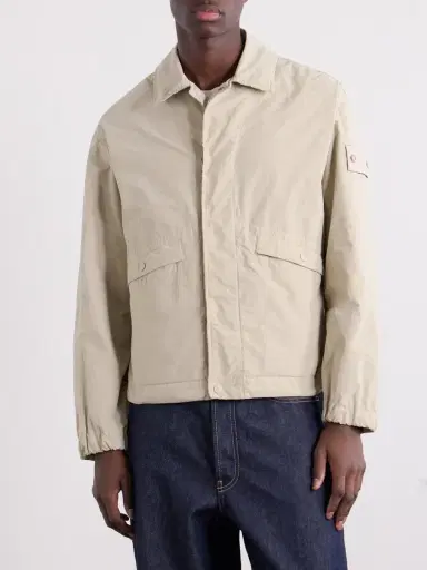 Stone Island STONE ISLAND GHOST David Garment-Dyed Cotton-Canvas Jacket - Men | Thumbnail 3 Stone Island STONE ISLAND GHOST David Garment-Dyed Cotton-Canvas Jacket - Men | Thumbnail 3