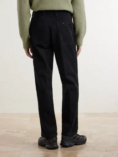Stone Island Logo-Appliquéd Straight-Leg Cotton-Canvas Trousers - Men | Thumbnail 4 Stone Island Logo-Appliquéd Straight-Leg Cotton-Canvas Trousers - Men | Thumbnail 4