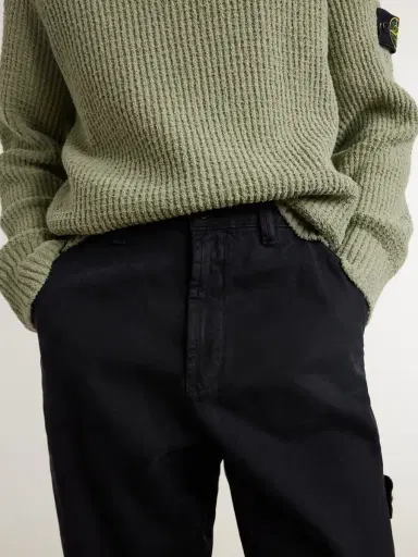 Stone Island Logo-Appliquéd Straight-Leg Cotton-Canvas Trousers - Men | Thumbnail 5 Stone Island Logo-Appliquéd Straight-Leg Cotton-Canvas Trousers - Men | Thumbnail 5