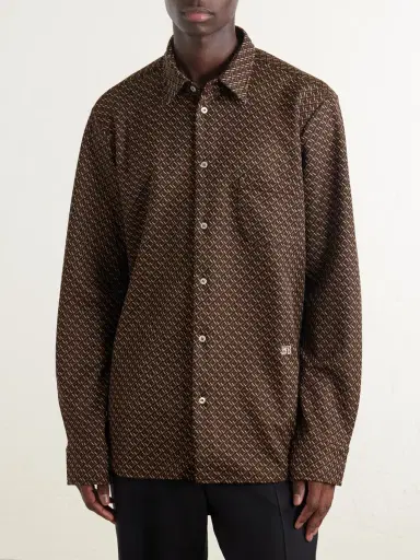 Wales Bonner Doshi Button-Down Jacquard-Knit Shirt - Men | Thumbnail 3 Wales Bonner Doshi Button-Down Jacquard-Knit Shirt - Men | Thumbnail 3