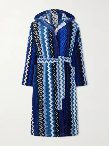 Missoni Home Giacomo Striped Cotton-Terry Hooded Robe - Men | Thumbnail 2 Missoni Home Giacomo Striped Cotton-Terry Hooded Robe - Men | Thumbnail 2